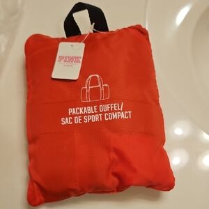 Victoria's Secret Red Packable Duffel Bag
